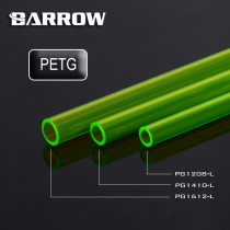 Barrow 12/8mm PETG Rigid HardTube (500mm) - Green (PG1208-L-GREEN)