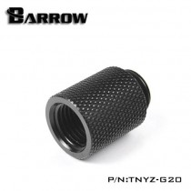 Barrow G1/4" 20mm Male to Female Extension Fitting - Black (TNYZ-G20)