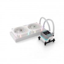 Valkyrie Syn 240mm ARGB LCD All-in-One CPU Cooler - White (VK-AIOSY240W)