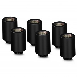 Thermal Grizzly DeltaMate 28mm Male to Female Extender Fitting - MF28 - Black - 6 Pack (TG-DM-FIT-6008)