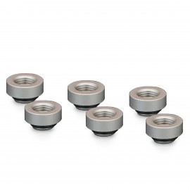 Thermal Grizzly DeltaMate 7mm Male to Female Extender Fitting - MF7 - Matt Nickel - 6 Pack (TG-DM-FIT-6205)