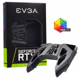 EVGA GeForce RTX NVLink SLI Bridge, 4-Slot Spacing, RGB LED (100-2W-0030-LR)