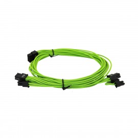EVGA Individually Sleeved Power Supply Cable Set for 550W/650W - SUPERNOVA G2/G3/P2/T2 - Green (100-G2-06GG-B9)