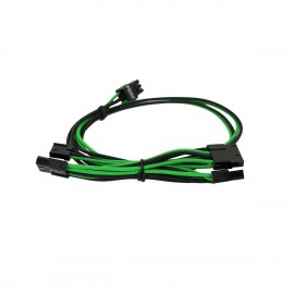 EVGA Individually Sleeved Power Supply Cable Set for 550W/650W - SUPERNOVA G2/G3/P2/T2 - Black / Green (100-G2-06KG-B9)