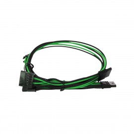 EVGA Individually Sleeved Power Supply Cable Set for 1600W - SUPERNOVA G2/P2/T2 - Black / Green (100-G2-16KG-B9)
