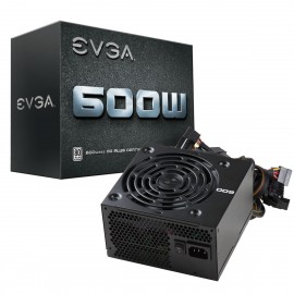 EVGA 600 W1, 80+ 600W, Power Supply - White (100-W1-0600-K1)