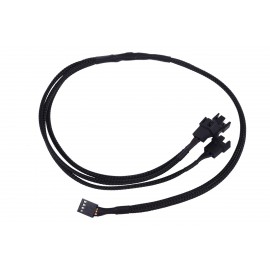 Phobya 4-Pin PWM to 3x 4-Pin PWM Cable - 60cm | Black (1011109)