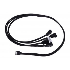 Phobya 4-Pin PWM to 4x 4-Pin PWM Cable - 60cm | Black (1011110)