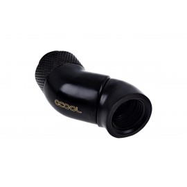 Alphacool Eiszapfen G1/4" Dual Rotary 45° Adapter Fitting - Black (17250)
