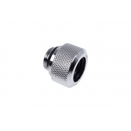 Alphacool Eiszapfen 13mm G1/4" HardTube Knurled Compression Fitting - Chrome (17263)