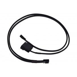 Phobya Y-Cable for PWM Splitter 4-Pin PWM to 4-Pin PWM & 4Pin Molex 50cm - Black (1012263)