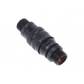Alphacool Eiszapfen Quick Release Connector Kit With Double Bulkhead G1/4 Inner Thread - Black (17368)