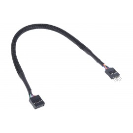 Phobya HD Audio Extension Cable Female/Male 30cm - Black (1013256)