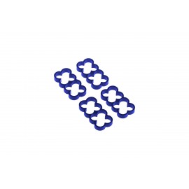 Alphacool Eiskamm Aluminum X8 - 4mm Blue - 4 pcs (24789)