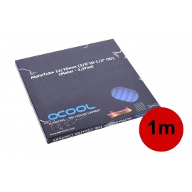 Alphacool Tubing AlphaTube HF 13/10 (3/8"ID) - UV Blue 1m (3.3ft) - Retailbox (18529)