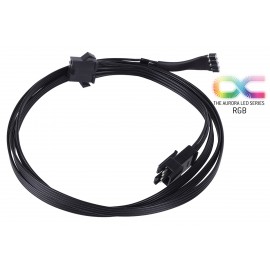 Alphacool RGB 4pol LED Adapter Cable For Mainboards 100cm - Black (18541)
