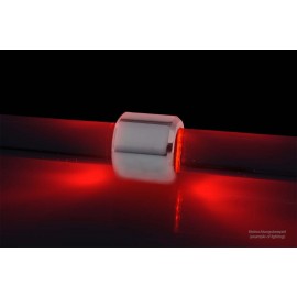 Alphacool Aurora HardTube LED Ring 16mm Chrome - Red (15333)