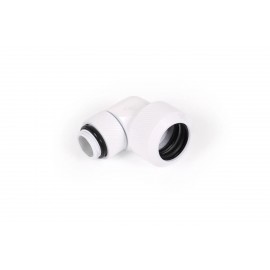 Alphacool Eiszapfen 13mm HardTube Compression Fitting 90° Rotatable G1/4 - White (17620)