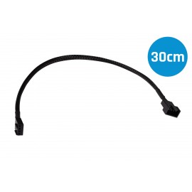 Alphacool Fan Cable 4-Pin to 4-Pin Extension - 30cm - Black (18674)