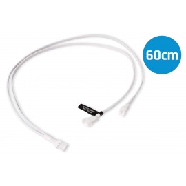 Alphacool Y-Splitter 4-Pin to 2x 4-Pin PWM Cable - 60cm - White (18724)