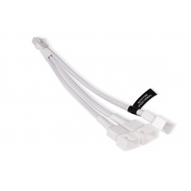 Alphacool Y-Splitter 4-Pin to 3x 4-Pin PWM Cable - 15cm - White (18725)
