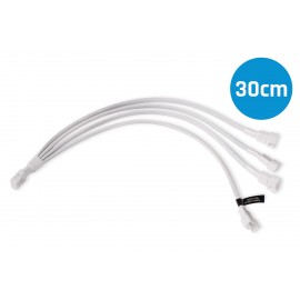 Alphacool Y-Splitter 4-Pin to 4x 4-Pin PWM Cable - 30cm - White (18729)