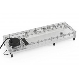 Alphacool Core Distro Plate 420 VPP/D5 - Left with VPP D5 Apex Pump (14576)