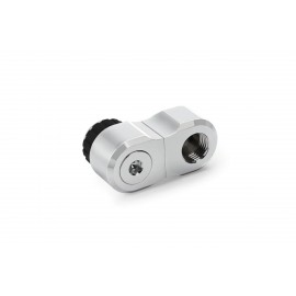 Alphacool Apex Grip 27mm 360° G1/4 Male to Female Rotary Offset Fitting - Chrome (14894)