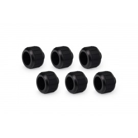 Alphacool Apex Grip 16mm G1/4 HardTube Fitting - Black - 6 Pack (14929)