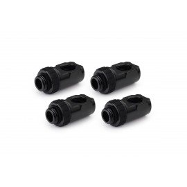Alphacool Apex Grip 90° G1/4 Rotary Adapter Fitting - Black - 4 Pack (14932)
