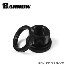 Barrow G1/4" Threaded Female to Female Pass-Through Fitting - Black (TCDZS-V1)