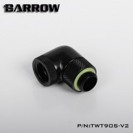Barrow G1/4" 90 Degree Dual Rotary Adaptor Fitting - Black (TWT90S-V2)