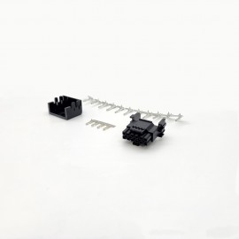 ModMyMods ATX 3.1 PCIe Gen 5 H++ 12V-2X6 MicroFit 3.0 16-Pin Angled Connector Set Black - Pins Included (TD422-A)