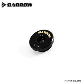 Barrow G1/4" Ultra Low Profile Hex Stop / Plug Fitting - Black (TBLDS)