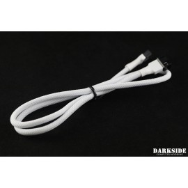 Darkside 4-Pin 70cm (27") M/F Sleeved PWM Fan Cable – White (DS-0965)