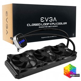 EVGA CLC 360 Liquid / Water CPU Cooler, RGB LED Cooling (400-HY-CL36-V1)