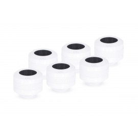 Alphacool Eiszapfen PRO 13mm HardTube Fitting G1/4 - Six Pack - White (17483)