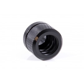 Alphacool Eiszapfen 14mm HardTube Compression Fitting G1/4 - Knurled - Deep Black (17551)