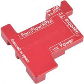 Aquacomputer Poweradjust 3 Passive Heatsink | Red (53180)
