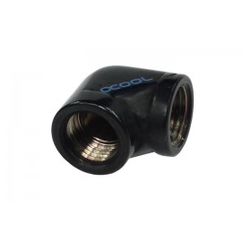 Alphacool G1/4 Female to Female L-Connector - Black (17042)