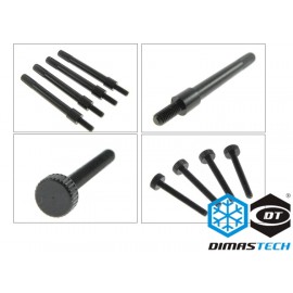 DimasTech® RadExt Fan Fix M4 & ThumbScrews Metric M2,5 x 25mm for RadExt 240/280 (DS028)