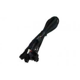 Phobya 3-Pin Fan to 6x 3-Pin Fan Breakout Cable - 60cm | Black (81043)