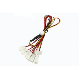 Phobya 3-Pin Fan to 6x 3-Pin Fan Breakout Cable - 60cm (81048)