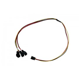 Phobya 3-Pin Fan to 3x 3-Pin Fan Breakout Cable - 60cm (81124)