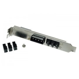 Phobya PCI Slot Cover 4Pin Molex & 3x 3Pin Fan Plug (82391)