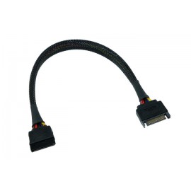 Phobya SATA Power Extension Cable - 30cm | Black (87473)