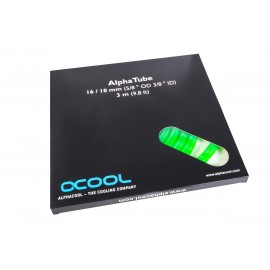 Alphacool Tubing AlphaTube HF 16/10 (3/8"ID) - UV Green 3m (9.8ft) Retailbox (17525)