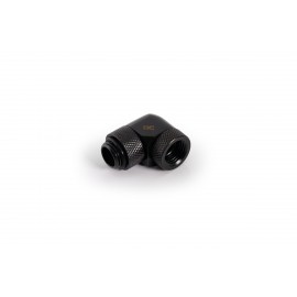 Alphacool Eiszapfen G1/4" 90° Dual Rotary Male to Female L-Connector - Black (17260)