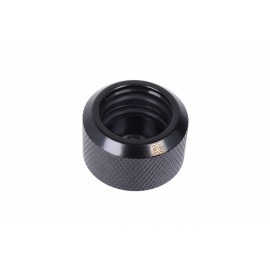 Alphacool Eiszapfen 16mm G1/4" HardTube Knurled Compression Fitting - Black (17264)