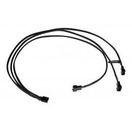 Alphacool Y-Splitter 4-Pin to 3x 4-Pin PWM Cable - 60cm - Black (18681)